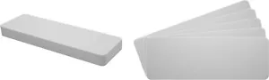 (30) 7" Record Shelf Index Divider Cards - 3" x 8-1/2" - White Eco 20mil Thick - Imagen 1 de 2
