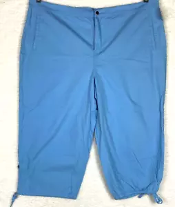 Ediciones Básicas Capris Mujer Plus 24W Bolsillos Cordón Dobladillo Informal Verano Nuevo - Imagen 1 de 11
