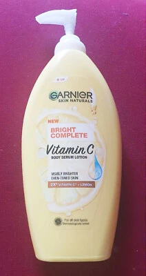 Garnier Body Bright Complete VITAMIN C Serum Milk UV Lotion Lemon Essence 400 ml - Image 1 of 3