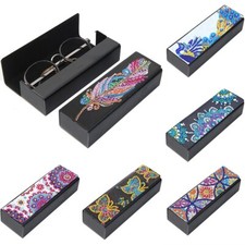 Butterfly Flower Glasses Case Diy 5D Diamond Painting Craft Art Creative Case