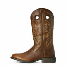 STIVALI PELLE COWBOY texani vintage FRYE originali marrone STIVALI PELLE COWBOY texani vintage FRYE originali marrone