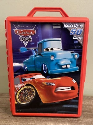 Estuche de transporte para coche Disney Pixar Cars Movie Toon 50 difícil de encontrar Foto 1 de 4