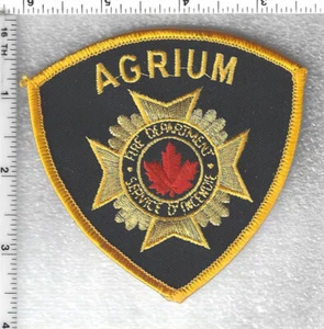 Agrium Fire Dept (Redwater Fertilizer Facility, Alberta, Canada) Yellow Patch - Picture 1 of 1
