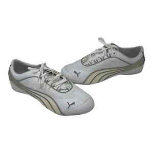 PUMA Soleil FS Women's White/Gray Low Top Sneakers Lace Up Running Walking Shoes