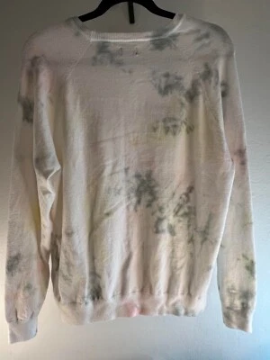 Volcom Sweater Women’s Medium (8 US) White Pink Yellow Tie-Dye (Very Good) - Image 1 of 4
