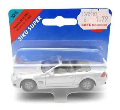 SIKU 1055 Mercedes SL 55 AMG silver. 1:55. metal. blister card. Germany - Image 1 of 2