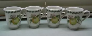 4 APPLE HARVEST PORTMEIRION MUGS/BEAKERS - Picture 1 of 3