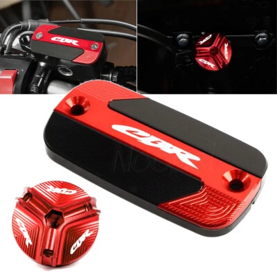 Cubierta de líquido de frenos delantero CNC para HONDA CBR600RR CBR650R y cubierta de puerto de llenado de aceite Foto 1 de 4
