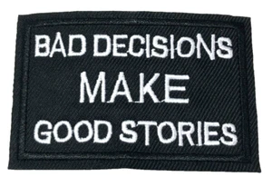 Patch Sew On Take Off Embroidered Clothing Hats Jackets Coat  Sign Message A450 - Picture 1 of 3