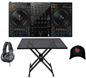 Pioneer DJ DDJ-FLX10 Controller W/ Table Stand + Table Top, Headphone & VIP Hat - Picture 1 of 23