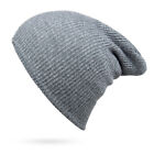 Multi-Color Mens Women Unisex Slouch Baggy Winter Warm Ski Rib Knit Beanie Hat