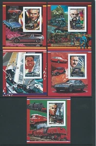 REP CENTRAFRICANA 1989 MICHEL B462/6B 5 blocchi trasporto imperfetti u/m cat30 euro - Foto 1 di 1