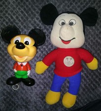 New listing
1976 Walt Disneys Mickey Mouse Knickerbocker Doll & Mattel Pull String Talk Toy