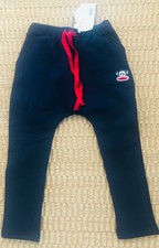 Nwt Boy's Paul Frank Joggers, Sweatpants Navy Blue Cotton Sweatpants Size 2Xs