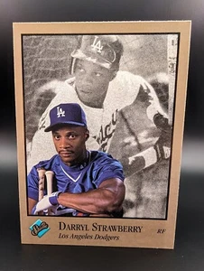 Darryl Strawberry 1992 Studio Leaf #50 Los Angeles Dodgers - Bild 1 von 2