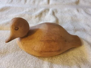 Handgeschnitzte Holz Ente Köder Büffelkopf von Wayne Yee Toronto Okt '83 - Bild 1 von 4