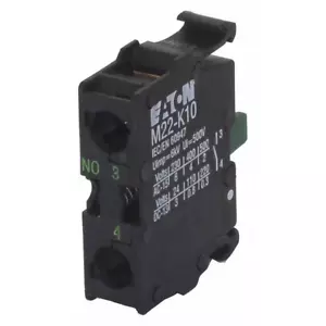 TRANE BLK01372 - Contact Block, Screw, Black, 22mm, 1NO -  Eaton M22-K10 - Picture 1 of 1