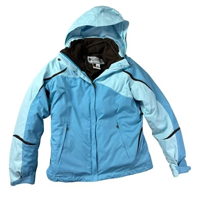 Женская ветровка с капюшоном Columbia Jacket Small Цвет синий Титан Tech Interchange - Изображение 1 из 4