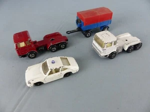 Lot de 4 voitures EFSI HOLLAND Posrche 911 s , 2 camion Mercedes + remorque 306 - Imagen 1 de 5