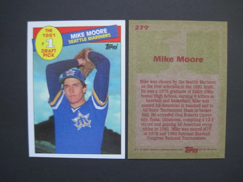 MIKE MOORE CARDS You Pick TOPPS Donruss Tiffany Fleer UDeck 1983 Rookie 1984-92 - Image 1 of 1