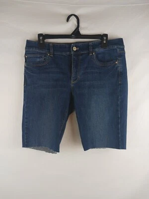 Pantalones cortos de mezclilla azules para mujer White House Black Market Blanc lavado medio 10R Foto 1 de 4