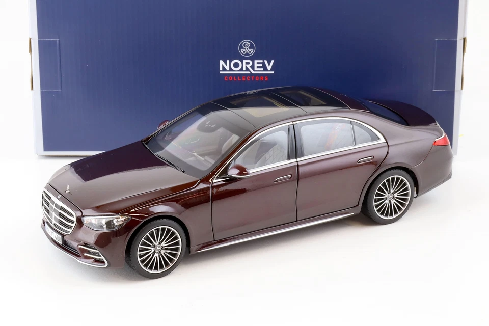 1:18 NOREV Mercedes CLASSE S Amg-Linea Berlina 2021 Dark Rosso Metallico 183804 - Immagine 1 di 4