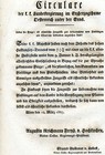 Alter Druck Circulare Rundschreiben Wien 1827 Eduard Guldener Lobes Protomedicus