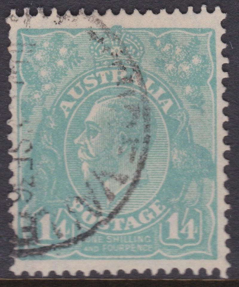 1932 年澳大利亚 1'4 千克伏绿松石 C of A WMK...VALLEY CDS REF:KTA246 — 第 1/1 张图片