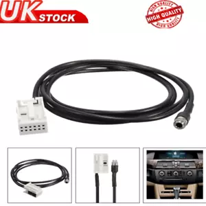 3.5mm AUX Auxiliary Audio Input Adapter Cable for BMW 5 6 Series E60 E61 E63 E64 - Picture 1 of 9