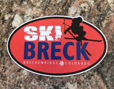 Ski Breck Sticker - Breckinridge Colorado Skiing Snowboard Sports Burton Powder