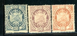 Bolivia Scott # 44 - 46 - MH-NG - CV=$68.00 - Picture 1 of 1