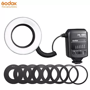 Godox ML-150 II Macro Ring Flash Light For Canon Nikon Olympus DSLR Camera - Picture 1 of 6