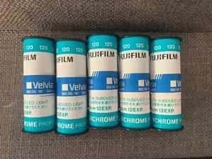 Fujifilm Fujichrome Velvia 50 X 5 Rolls - Always Cold Stored - Picture 1 of 1