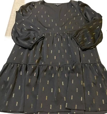 Vestido Madewell Midi Fit & Acampanado Forrado Cuello en B Para Mujer Mediano Pequeños Bolsillos Foto 1 de 4