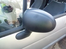 Daewoo Matiz /'51 complete Drivers side right manual wing mirror matt black
