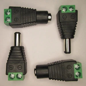 12 V DC Hohlstecker 5,5x2,1mm 5,5x2,5mm Terminalblock Adapter Buchse Stecker - Bild 1 von 10