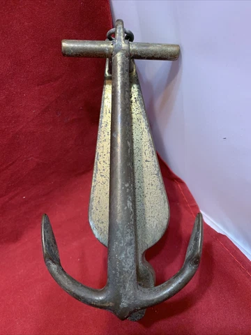 Vintage EB Brass Anchor Door Knocker D5 Cover