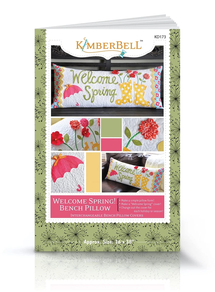 Kimberbell Welcome Spring Bench Pillows Sewing Pattern: Includes Directions, - Image 1 of 4