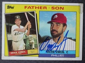 Tarjeta de béisbol Topps 1985 firmada autografiada de los Filis de Filadelfia-- - Imagen 1 de 1