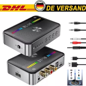 Bluetooth 5.3 NFC Transmitter Empfänger Sender Receiver Stereo Audio AUX Adapter - Bild 1 von 16