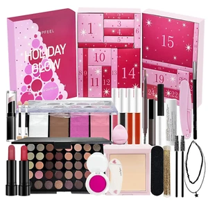 Makeup Holiday Gifts Glow Makeup Advent Calendar 2024, 24 Days Countdown to Girl - Picture 1 of 9