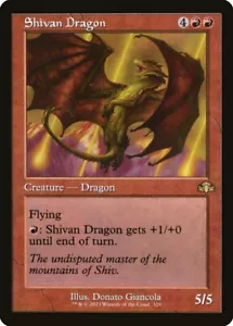 1x - Shivan Dragon - (Retro Frame) - Dominaria Remastered - NM MTG - Bild 1 von 1