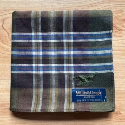 NUEVO PAÑUELO VINTAGE ARTE CUADROS Y CUADROS HOMBRE BOLSILLO CUADRADO ALGODÓN 18" Foto 1 de 3