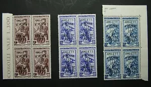Amg - Ftt 1953 Italy Trieste 3x Quartine V Fair of Trieste Mnh - Picture 1 of 2