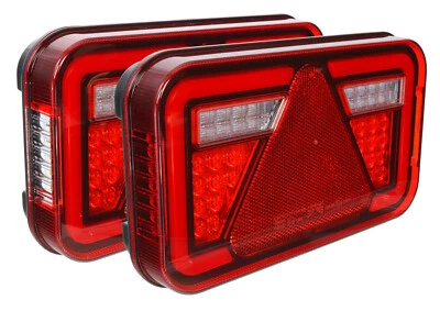 Aspöck Multiled IV 4 Pleins LED 5P Feu Arrière Feu Stop Ensemble Pour Remorque - Photo 1/4