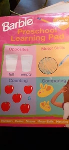 Rare Vintage 90s Barbie Preschool Learning Pad Smart Start Activity Work Book - Foto 1 di 5