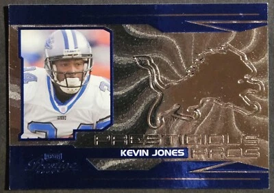 2007 Playoff Prestige Prestigious Pros Blue #PP-5 Kevin Jones SP /1000 Lions - Image 1 of 2