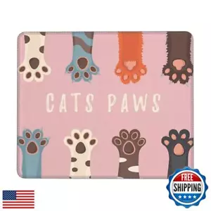 Huvnoxcm Cute Mouse Pad Cat Mouse Pad Funny Kawaii Rectangle Non Slip Rubber - Picture 1 of 5