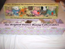 Lot of 14 Assorted Easter Bunny Spring Time Animal Plush Collectables New on Box