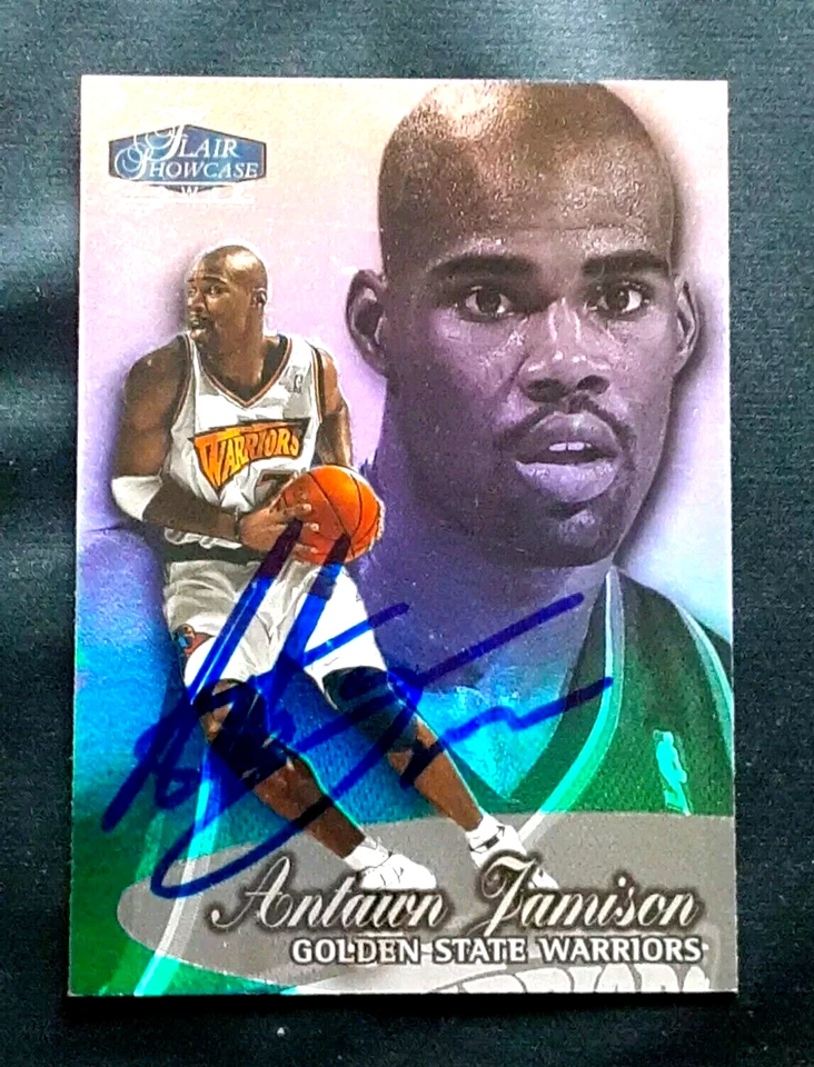 ANTAWN JAMISON WARRIORS AUTOGRAPHED SIGNED 1999 FLAIR SHOWCASE ROOKIE CARD Foto 1 de 1